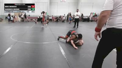 96 lbs Round 4 (8 Team) - Kaedrick Brown, CTWHALE Blue vs Mike Mendick, CTWHALE Green
