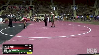 5A 215 lbs Quarterfinal - Keith Castleberry, Shelby County vs Max Simpson, Holtville
