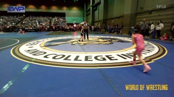 46 lbs Round Of 32 - Ariel Morales, Nevada Elite vs Preslie Dickerson, Clinton Youth Wrestling