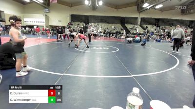 101 lbs Rr Rnd 8 - Christian Duran, Red Nose WC vs Chase Wirnsberger, Seagull Wrestling Club