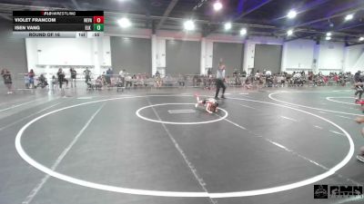 46 lbs Round Of 16 - Violet Francom, Nevada Elite vs Isen Vang, Elk Grove Wr Acd