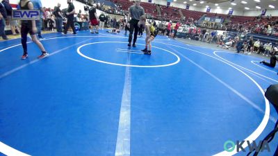 61 lbs Consi Of 4 - Kenneth Wright, Clinton Youth Wrestling vs Jackson Breeze, Comanche Takedown Club
