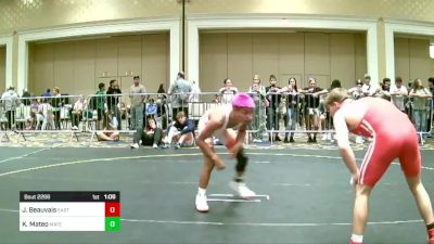 138 lbs Round Of 64 - Justin Beauvais, East Valley WC vs Kaizehya Mateo, Mateo Wrestling