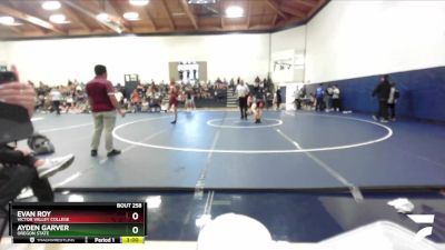 141 lbs Cons. Semi - Evan Roy, Victor Valley College vs Ayden Garver, Oregon State