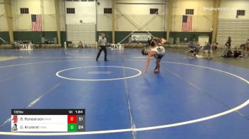 132 lbs Prelims - Braylan Rynearson, Broken Bow High School vs Oren Krumrei, York High School