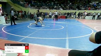 84 lbs Round Of 16 - Jackson McCurley, Norman Jr High vs Harrison Cofer, Piedmont