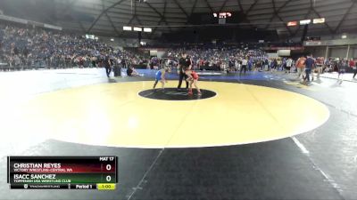 67 lbs Cons. Round 2 - Christian Reyes, Victory Wrestling-Central WA vs Isacc Sanchez, Toppenish USA Wrestling Club