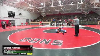 125 lbs Cons. Round 2 - Carlos Garcia, Cerritos College vs Cameron Fernando, Moorpark College