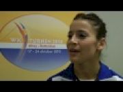 Alicia Sacramone Interview - After Podium Training - 2010 World Championships