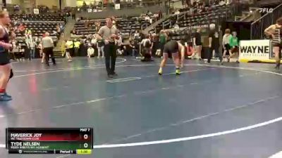 160 lbs Quarterfinal - Maverick Joy, WC Takedown Club vs Tyde Nelsen, Moen Wrestling Academy