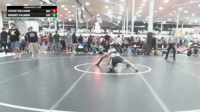 128 lbs Quarterfinal - Chase Williams, Team Shutt Mau Mau - HSC vs Bennet Palmeri, Superior Gold - HSC