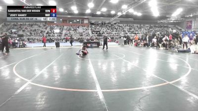 50 kg Cons. Sub-rd Of 16 - Samantha Van Der Weken, Virginia Team Predator Wrestling Club vs Zoey Haney, Warrior RTC