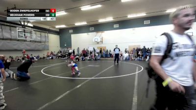 43 lbs Semis - Boden Zwiefelhofer, Bulldog Wrestling Club vs Beckham Powers, Raft River Wrestling