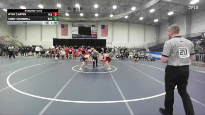 145 lbs Semifinals (4 Team) - Kyle Carter, Plainedge vs Cody Crandell, Wayne Sr HS