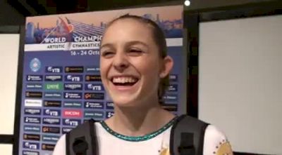 Lauren Mitchell of Australia after Worlds Qualification