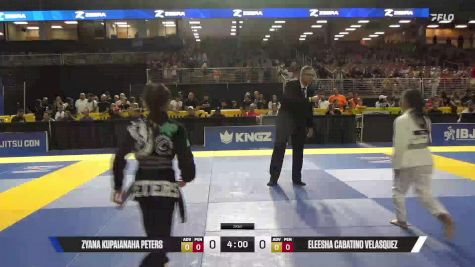 Eleesha Cabatino Velasquez vs Zyana Kupaianaha Peters 2025 Pan Kids Jiu-Jitsu IBJJF Championship