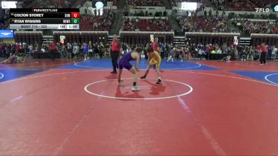 123 lbs Quarterfinal - Ryan Wiggins, Forsyth Wrestling Club vs Colton Storey, Silver Valley Wrestling Club