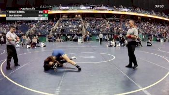 2A 175 lbs Champ. Round 1 - Zak Bloom, West Caldwell High School vs Josiah Daniel, J.F. Webb High School