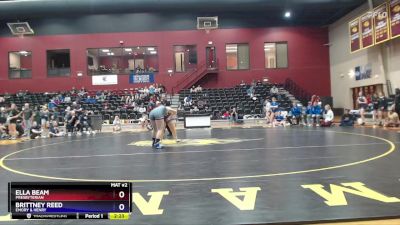 191 lbs Semifinal - Brittney Reed, Emory & Henry vs Ella Beam, Presbyterian