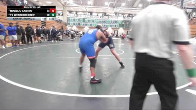 285 lbs Champ. Round 2 - Rogelio Castro, Orange Glen vs Ty Westenberger, San Marcos
