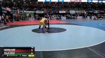 160 lbs Champ. Round 1 - Hayden Aube, Juneau-Douglas HS vs Nolan Wald, Lathrop Wrestling