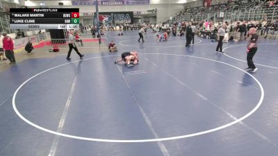 16U Boys - 132 lbs Semis - Luke Cline, Greater Heights Wrestling vs Malakii Martin, Bear Cave Wrestling Club