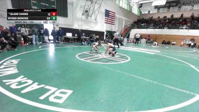 120 lbs Champ. Round 2 - Ryder Montes, Schurr vs Slade Hanes, La Quinta