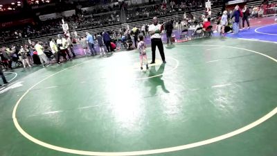 50 lbs Quarterfinal - Aaliyah Farhan, Iron Horse vs Gianna Von Rudenborg, RedNose Wrestling School