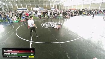 85 lbs Cons. Round 3 - Parker Hansen, Southwest Wolverines vs Eli Evans, Northside Wrestling Club