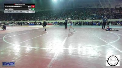 96 lbs Round Of 32 - Jaegar RomanNose, Mustang Middle School vs Mac Boso, Team Choctaw