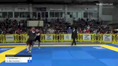 Jesse Sunderman vs G. Alex Korentis 2021 Pan IBJJF Jiu-Jitsu No-Gi Championship
