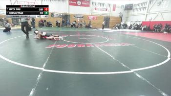 105 lbs Champ. Round 2 - Nhung Tran, James Logan High School vs Maya Shu, Campolindo