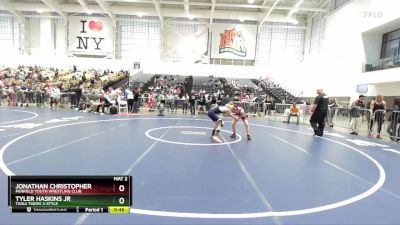 106 lbs Cons. Round 2 - Jonathan Christopher, Penfield Youth Wrestling Club vs Tyler Haskins Jr, Tioga Tigers 3-Style