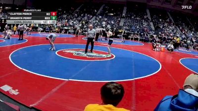 2A-113 lbs Cons. Round 1 - Bransyn Perry, Murray County vs Clayton Pierce, North Cobb Christian