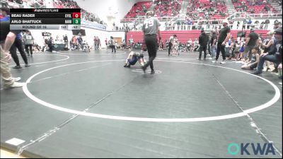 46 lbs Round Of 16 - Beau Rader, Cyclone Wrestling Club vs Arlo Shattuck, Harrah Little League Wrestling