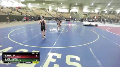 105 lbs Quarterfinal - Sophia Lee, Seymour Youth Wrestling vs Slade Linton, Blackman Wrestling Club