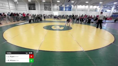 143 lbs Consi Of 8 #1 - James Algeo, Doughboys WC vs Alphonse Milano, Fisheye WC