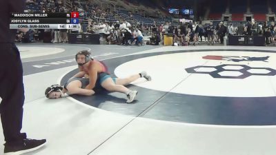 155 lbs Cons. Sub-semis - Maddison Miller, Pennsylvania vs Josylyn Glass, California