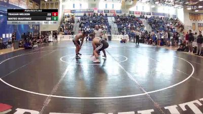 215 lbs Quarterfinals (8 Team) - Teagan Nelson, Jensen Beach vs Mateo Martinez, Somerset