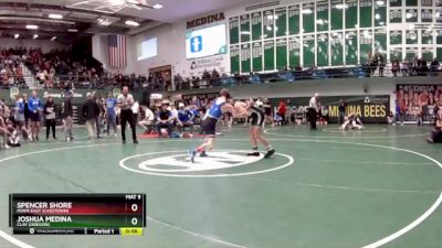 113 lbs Cons. Round 5 - Joshua Medina, Clay (Oregon) vs Spencer Shore, Miami East (Casstown)