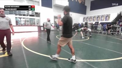 113 lbs Cons. Round 2 - Talon Mulvey, Brea vs Oliver Mohamed, Santa Margarita