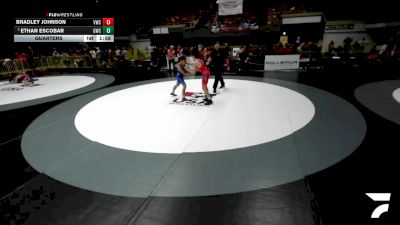 Quarters - Bradley Johnson, Vacaville Wrestling Club vs Ethan Escobar, Granite Wrestling Club