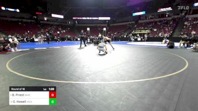 157 lbs Round Of 16 - Beau Priest, Bakersfield vs Carson Howell, Vacaville