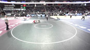 II-132 lbs Cons. Semi - Gavin Nordberg, Unatego/Unadilla Valley/Franklin vs Cole Clifford, Canton
