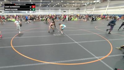 120 lbs Cons. Round 3 - Brock Glover, Unattached vs Cody Duvendack, Unattached