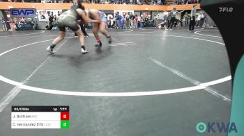 115/170 lbs Rr Rnd 1 - Jenntre Buttram, Norman Grappling Club vs Chantel Hernandez (115), Lone Grove Takedown Club