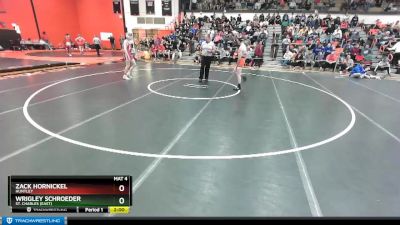 113 lbs Cons. Round 2 - Wrigley Schroeder, St. Charles (EAST) vs Zack Hornickel, HUNTLEY