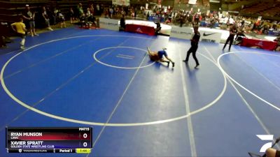 108 lbs Cons. Round 3 - Ryan Munson, LAWC vs Xavier Spratt, Golden State Wrestling Club