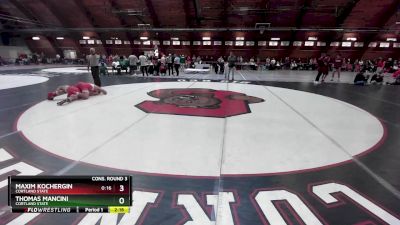 165 lbs Cons. Round 3 - Thomas Mancini, Cortland State vs Maxim Kochergin, Cortland State