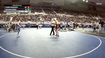 120-D1 5th Place Match - Caden Briquelet, Perry High School vs Giovani Rivera, Sunnyside High School